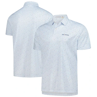 Polo léger à la noix de coco et au citron vert Peter Millar White THE PLAYERS pour homme