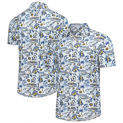 Chemise boutonnée bleue 2025 THE PLAYERS Florida Icon Boatyard pour homme de Smith & Quinn