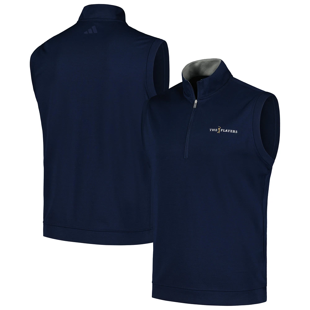 Men's adidas Navy THE PLAYERS Authentic Quarter-Zip Vest