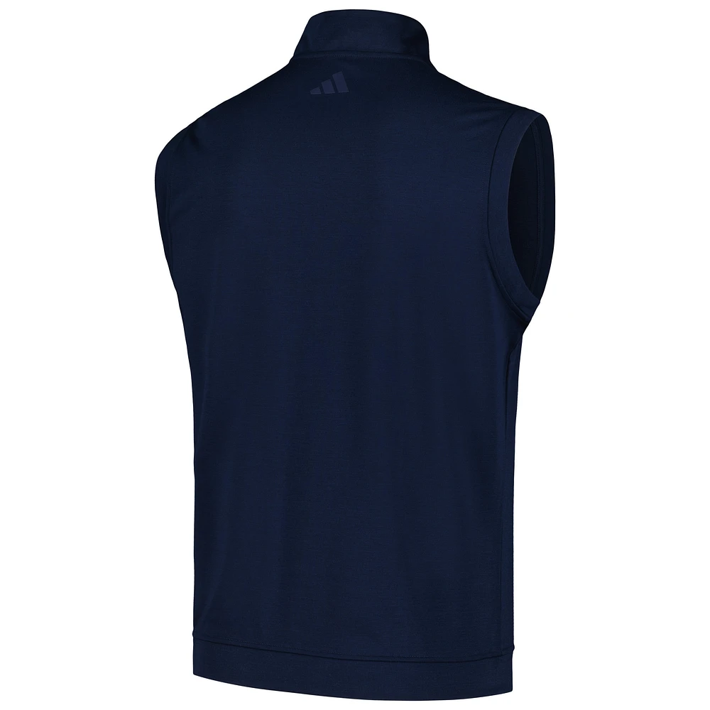 Men's adidas Navy THE PLAYERS Authentic Quarter-Zip Vest