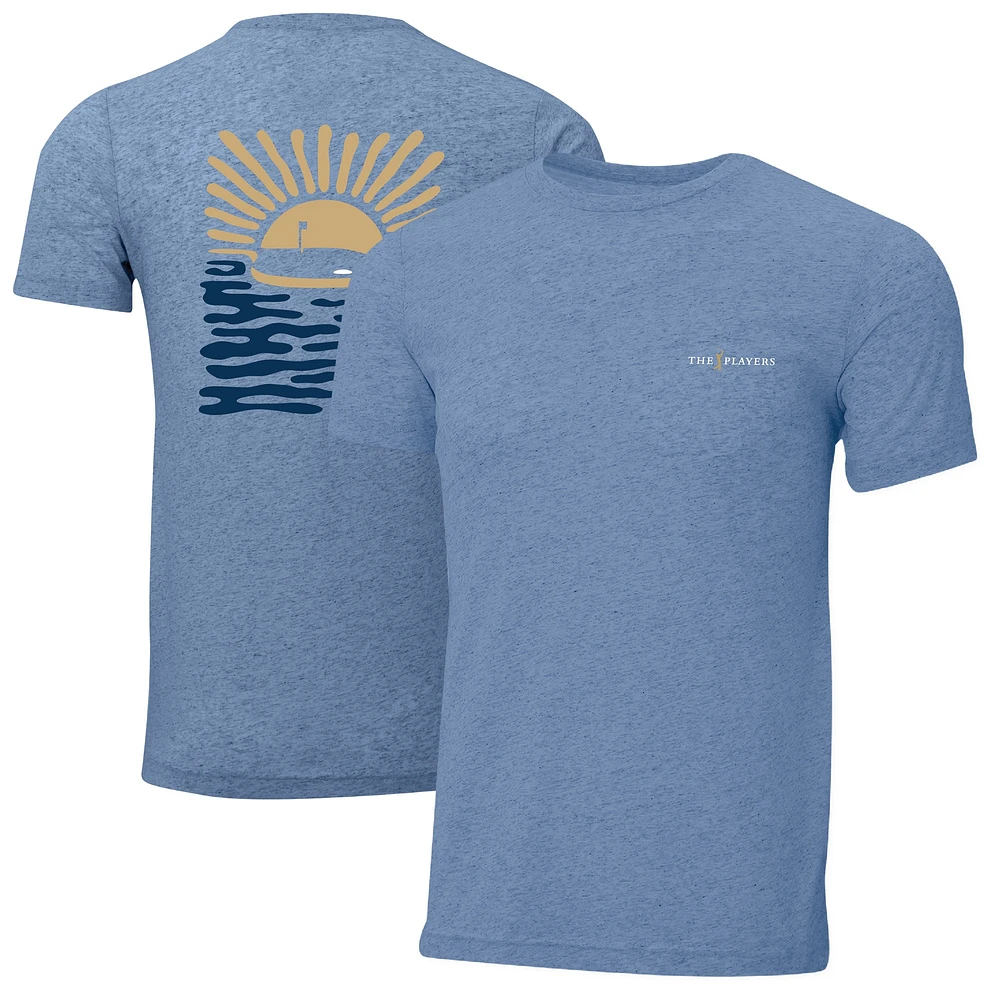 T-shirt classique instantané bleu chiné Ahead pour homme THE PLAYERS Island