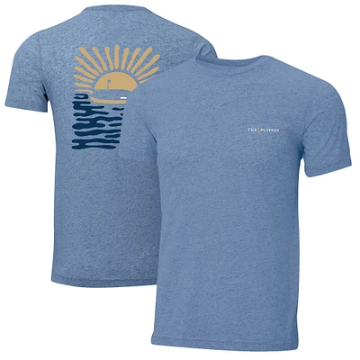 Men's Ahead  Heather Blue THE PLAYERS Island Instant Classic Tri-Blend T-Shirt