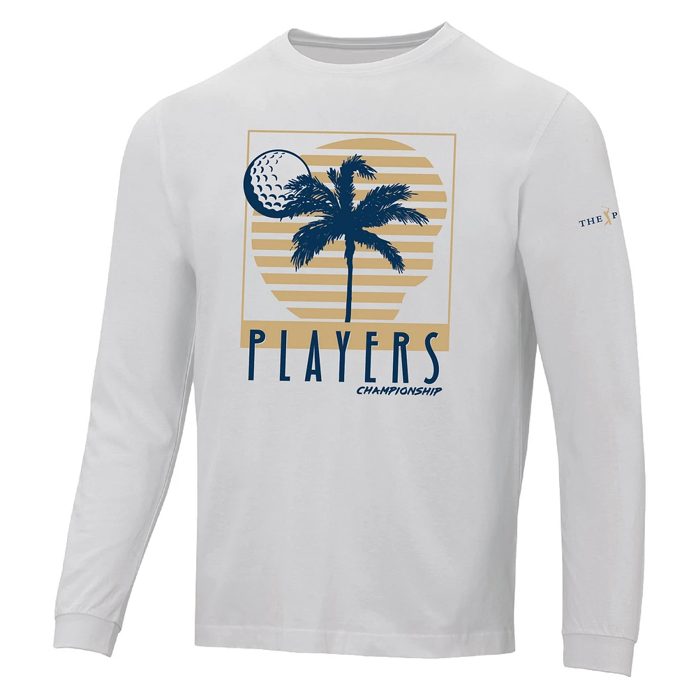 T-shirt à manches longues Ahead White THE PLAYERS Island Green Berkley pour hommes