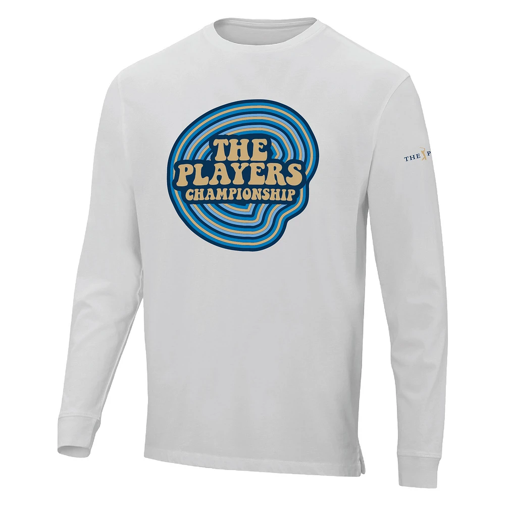 Men's Ahead  White THE PLAYERS Island Green Silverton Long Sleeve T-Shirt