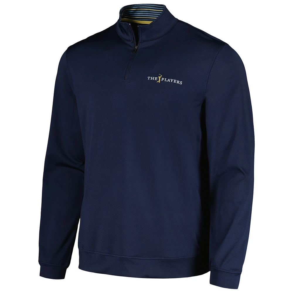 Men's Barstool Golf Navy THE PLAYERS Quarter-Zip Jacket