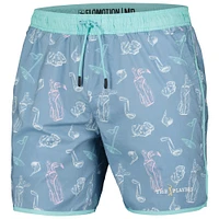 Men's Flomotion Blue THE PLAYERS Bogey Bag Tri-Blend Volleyshorts