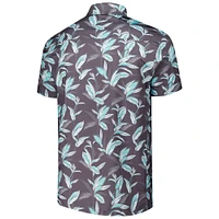 Men's Flomotion Charcoal THE PLAYERS Birds of Paradise Polo