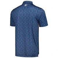 Men's FootJoy Navy THE PLAYERS Custom Print Performance Polo