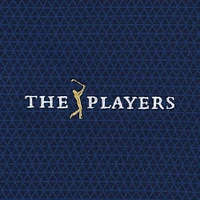 Men's FootJoy Navy THE PLAYERS Tonal Triangle Print Lisle ProDry Polo