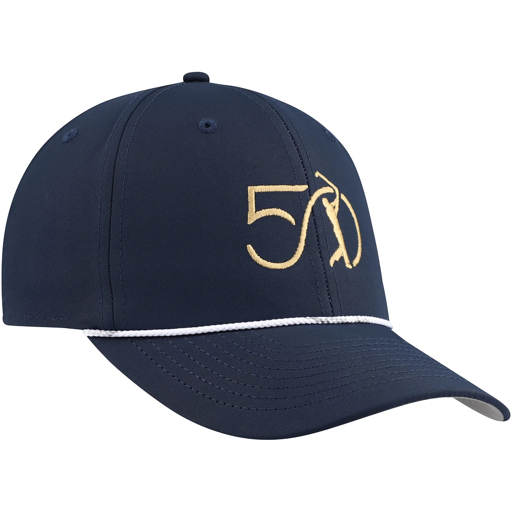 Men's Imperial Navy THE PLAYERS 50th Anniversary The Wingman Rope Adjustable Hat