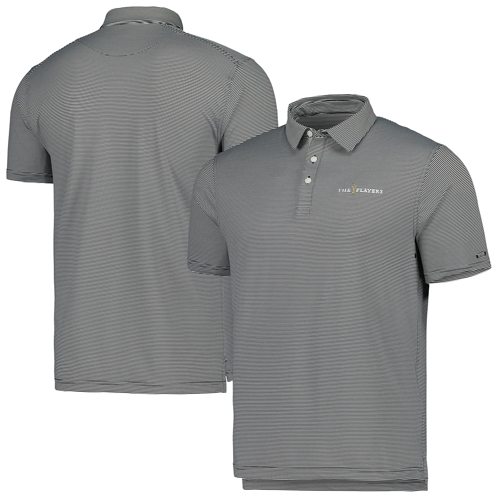 Men's Nike Black THE PLAYERS Control Stripe Performance Polo