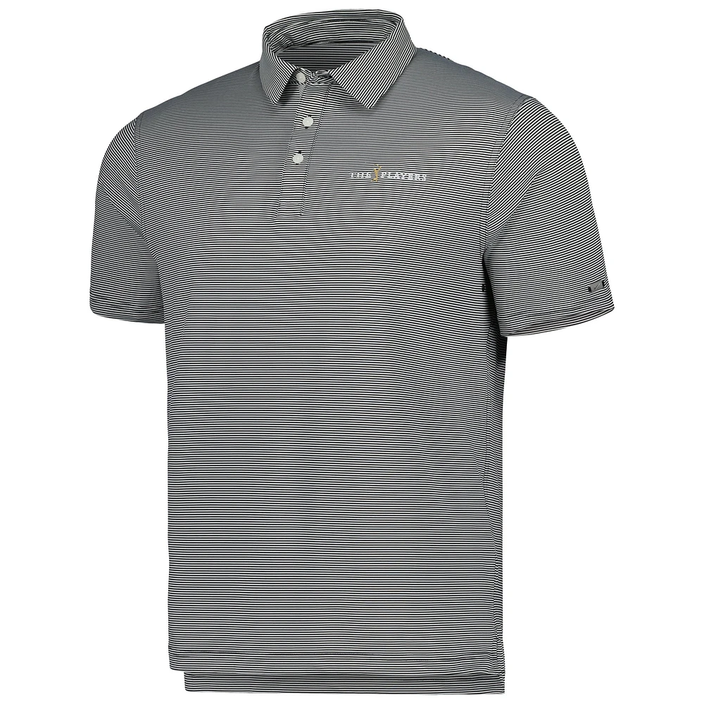 Men's Nike Black THE PLAYERS Control Stripe Performance Polo