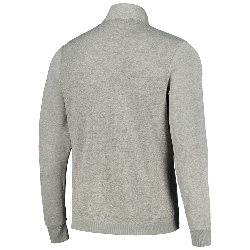Men's Nike Heather Gray THE PLAYERS Player Performance Half-Zip Top