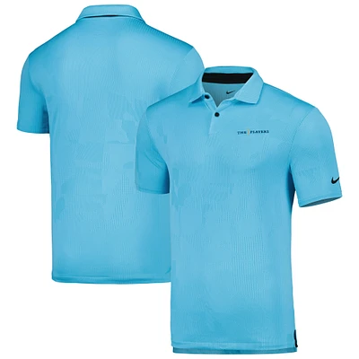 Men's Nike  Light Blue THE PLAYERS Tour Jacquard Performance Polo
