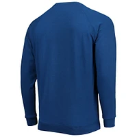 Men's Peter Millar Blue THE PLAYERS Lava Wash Raglan Tri-Blend Pullover Sweatshirt