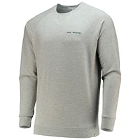 Men's Peter Millar Gray THE PLAYERS Lava Wash Raglan Tri-Blend Pullover Sweatshirt