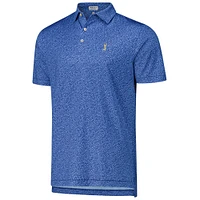 Men's Peter Millar Navy the PLAYERS Luck of Irish Performance Jersey Polo
