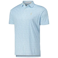 Men's Peter Millar White the PLAYERS Featherweight Golf on Rocks Polo