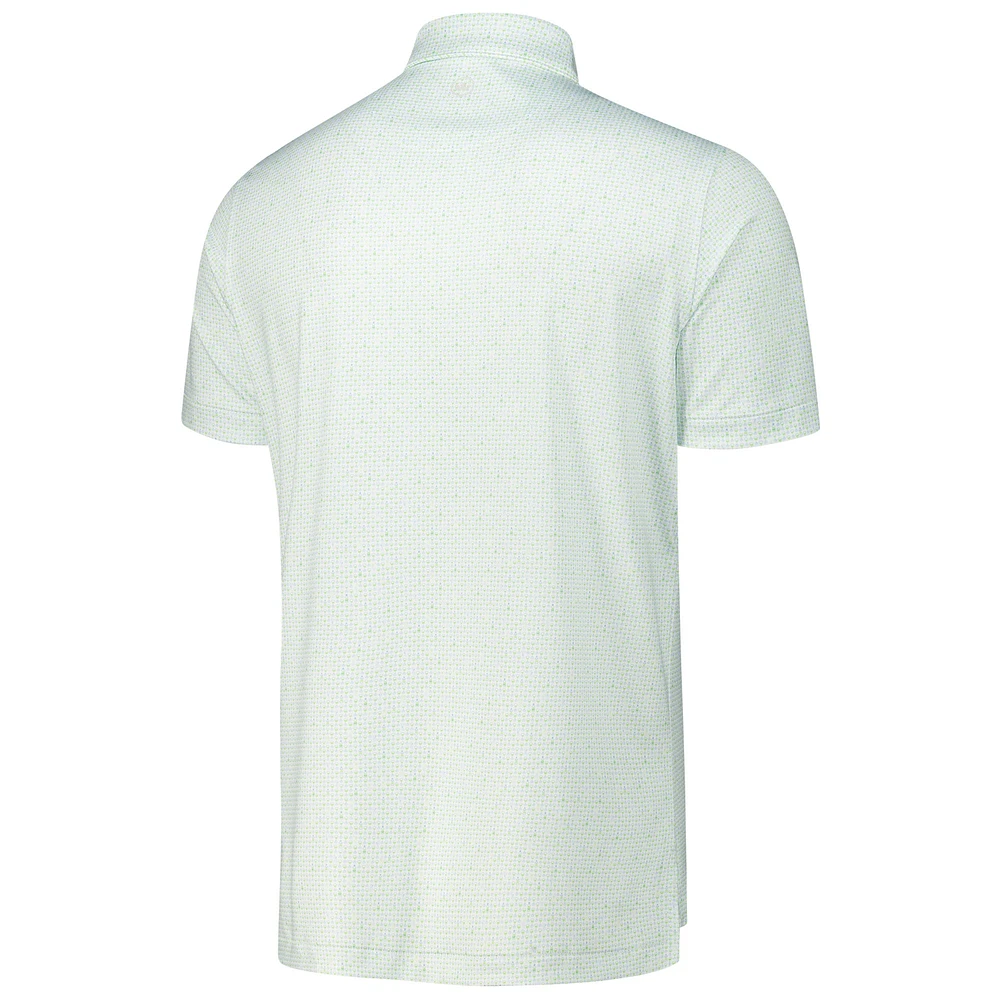 Polo en jersey blanc Peter Millar THE PLAYERS pour homme avec logo Bees Knees Performance