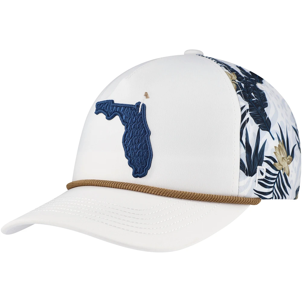 Men's Puma White THE PLAYERS Tropics Tech Rope Flexfit Adjustable Hat