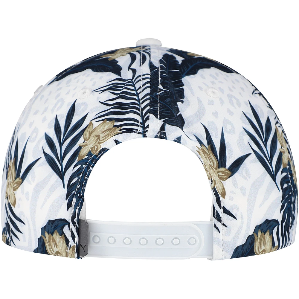 Men's Puma White THE PLAYERS Tropics Tech Rope Flexfit Adjustable Hat