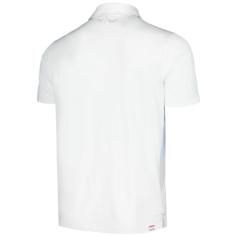 Polo Puma Jet THE PLAYERS Volition pour homme blanc