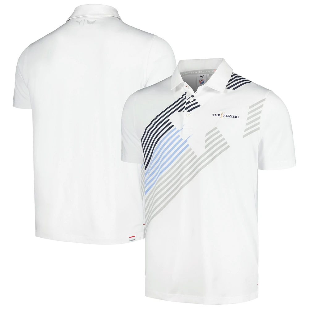 Polo Puma Jet THE PLAYERS Volition pour homme blanc