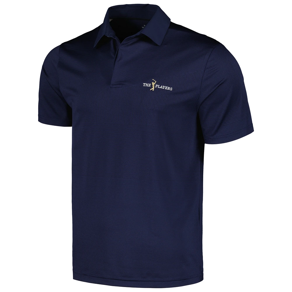 Men's Under Armour Navy THE PLAYERS Tour Tips Jacquard Polo