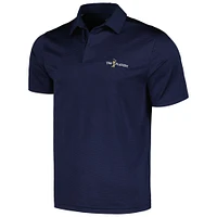 Men's Under Armour Navy THE PLAYERS Tour Tips Jacquard Polo