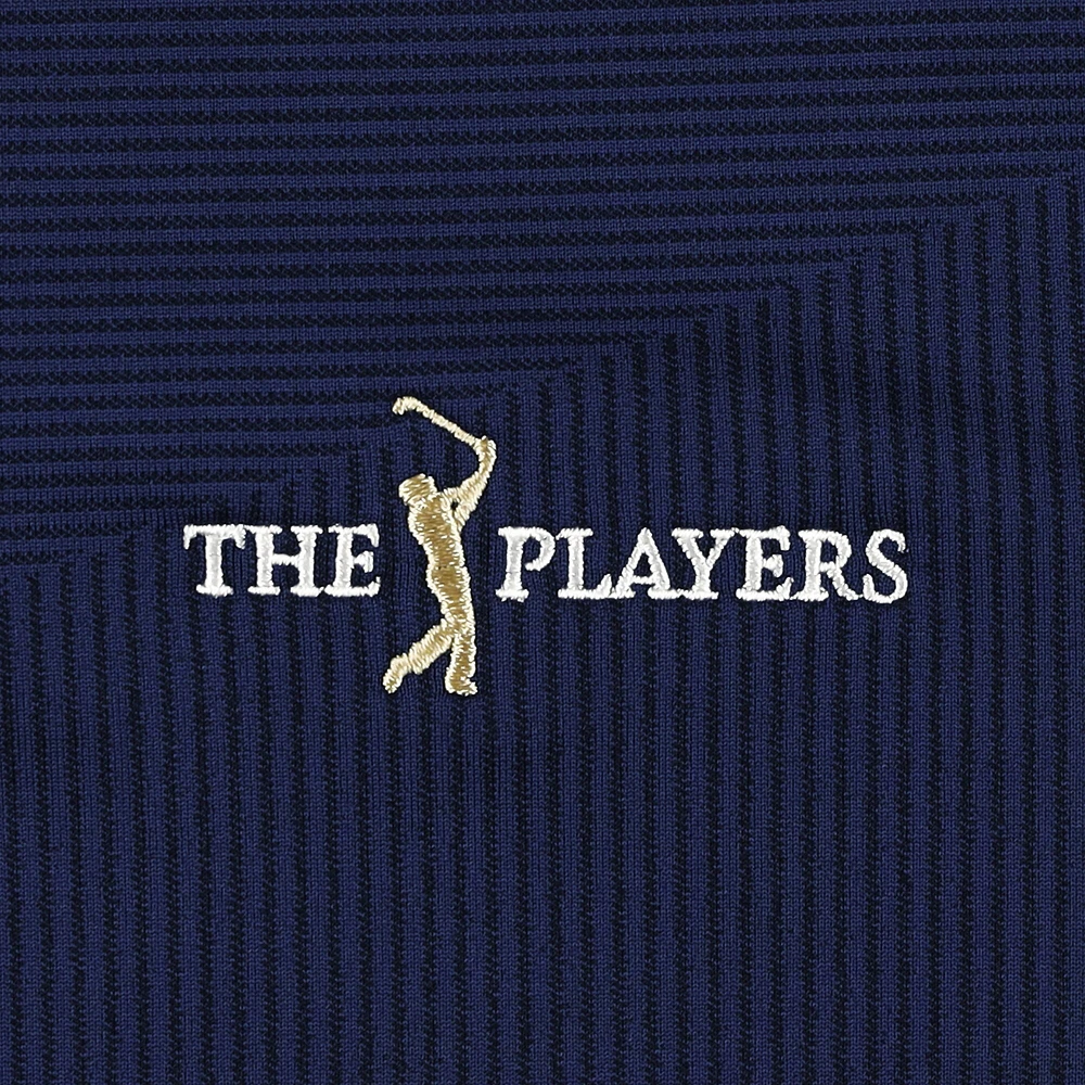Men's Under Armour Navy THE PLAYERS Tour Tips Jacquard Polo