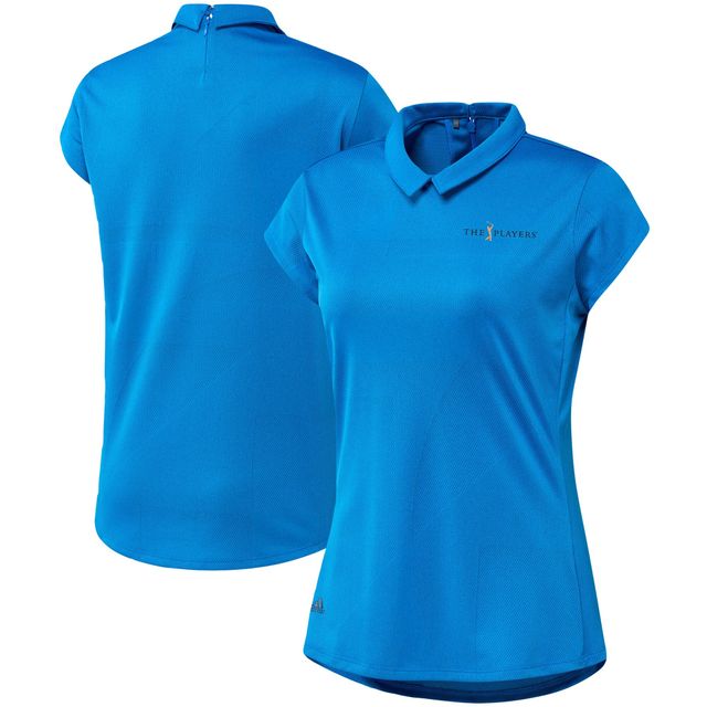 Polo adidas THE PLAYERS Sport Performance Jacquard AEROREADY bleu pour femme