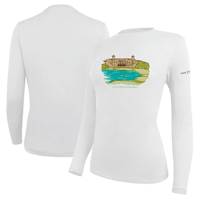 T-shirt blanc à manches longues THE PLAYERS Clubhouse Chelsea pour femmes