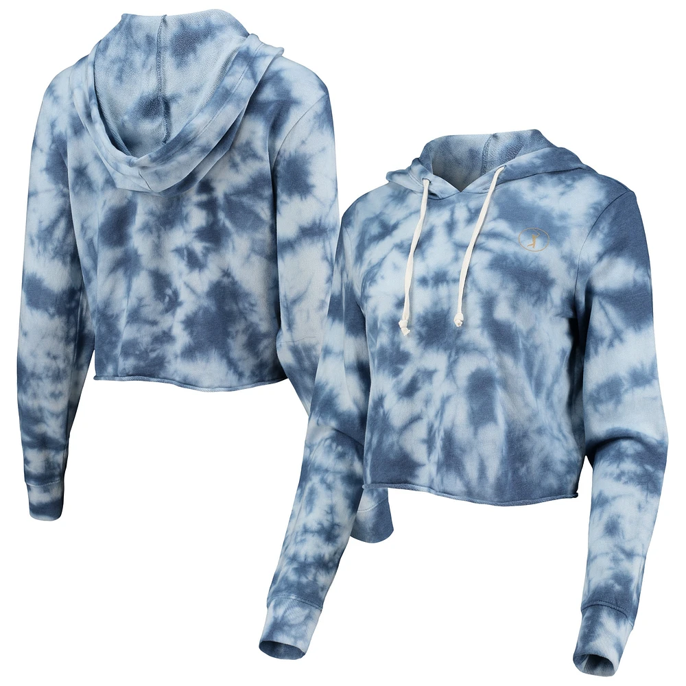 Vêtements Alternative pour femmes Heathered Royal TOUR Championship The Joueur Sweat à capuche court teint par nœuds