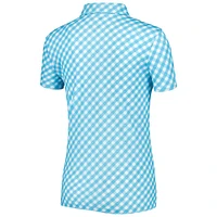 Women's Nike Light Blue THE PLAYERS Victory Printed Performance Polo