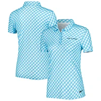 Women's Nike Light Blue THE PLAYERS Victory Printed Performance Polo