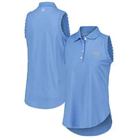 Women's Peter Millar Blue THE PLAYERS 50th Anniversary Opal Sleeveless Stretch Jersey Polo