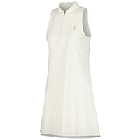 Women's Peter Millar Cream 2024 THE PLAYERS Carner Quarter-Zip Sport Dress