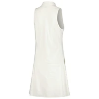 Women's Peter Millar Cream 2024 THE PLAYERS Carner Quarter-Zip Sport Dress