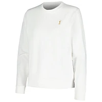 Women's Peter Millar White THE PLAYERS Birdie Sport Pullover Sweatshirt