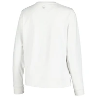 Women's Peter Millar White THE PLAYERS Birdie Sport Pullover Sweatshirt