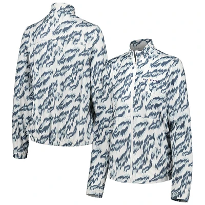 Veste zippée sur toute la longueur à imprimé animal THE PLAYERS CLOUDSPUN pour femme Puma White