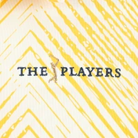 Youth adidas Cream/Orange THE PLAYERS Striped Polo