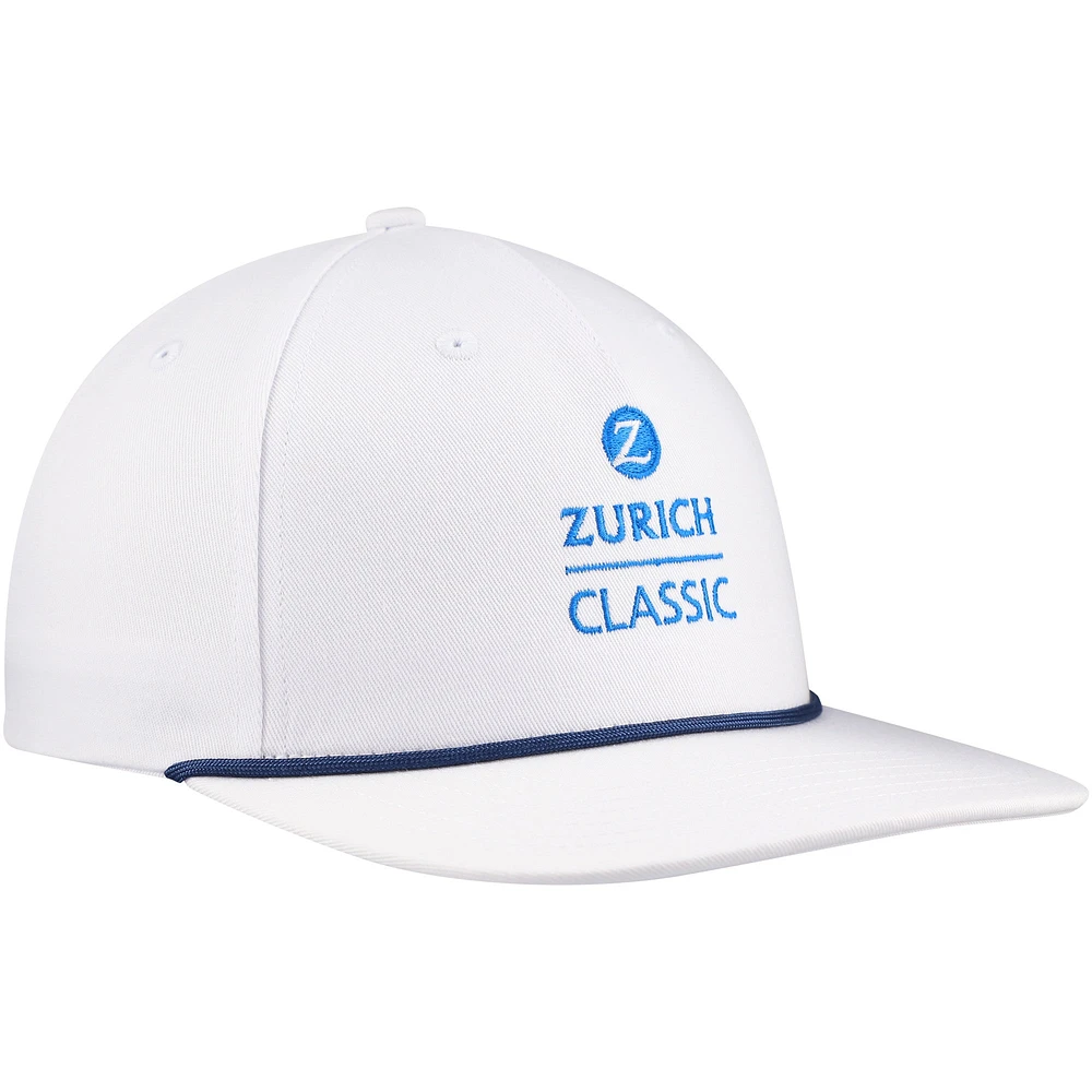 Men's Ahead White The Zurich Classic Westport Rope Snapback Hat
