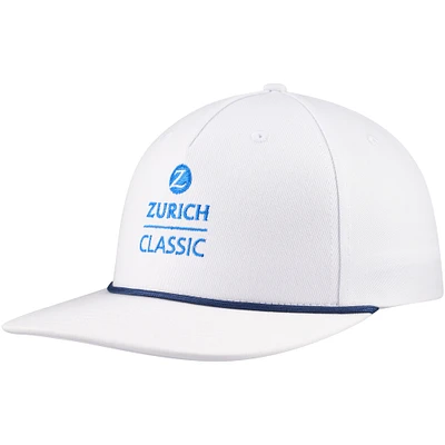 Men's Ahead White The Zurich Classic Westport Rope Snapback Hat