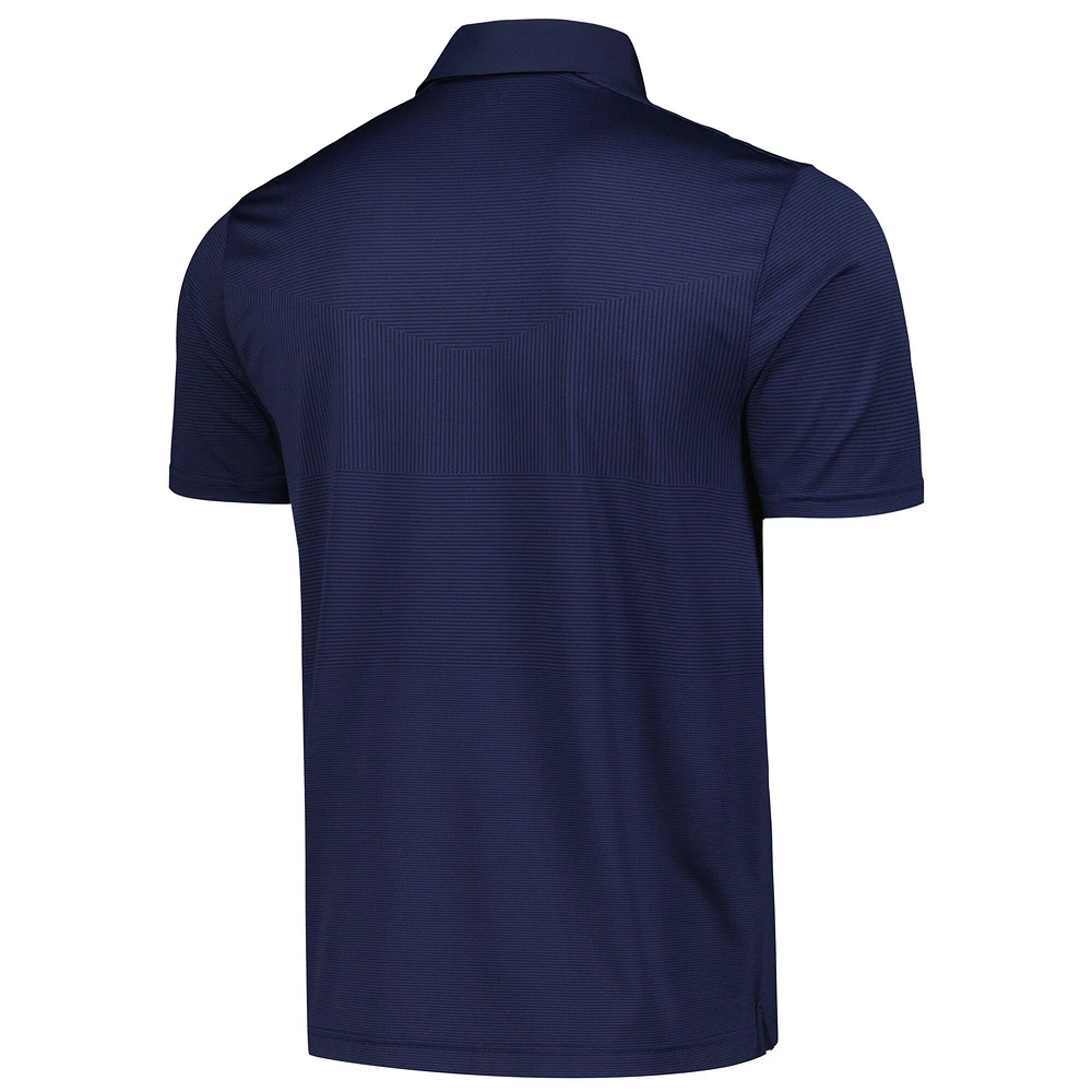 Men's Under Armour Navy The Zurich Classic Tips Jacquard Polo