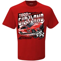 T-shirt de sport Todd Gilliland gener8tor Skills pour homme avec drapeau à damier rouge