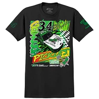 Men's Front Row Motorsports Black Todd Gilliland Grillo's Pickles Car T-Shirt
