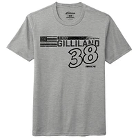 Men's Heather Gray Todd Gilliland Flag Tri-Blend T-Shirt