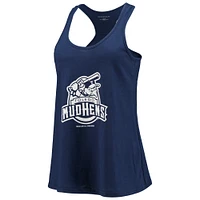 Women's Navy Toledo Mud Hens Charm Scoop Neck Racerback Tank Top