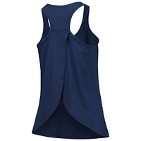Women's Navy Toledo Mud Hens Charm Scoop Neck Racerback Tank Top